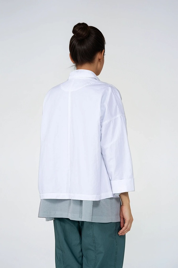 Jacke 515 - Baumwoll-Leinen Twill - 100WHITE - 10250110093