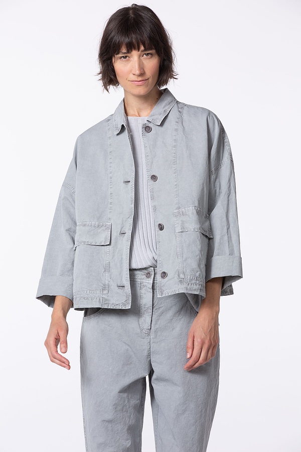 Jacke 515 - Baumwoll-Leinen Twill - 912GLASS - 10250110093