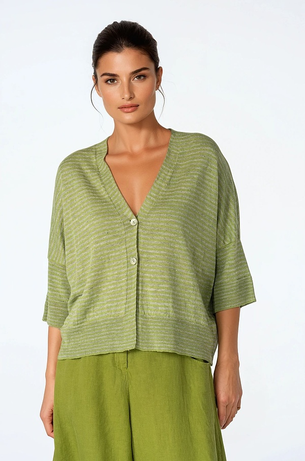 Jacke 517 - Reines Leinen - 750MATCHA - 10250113019