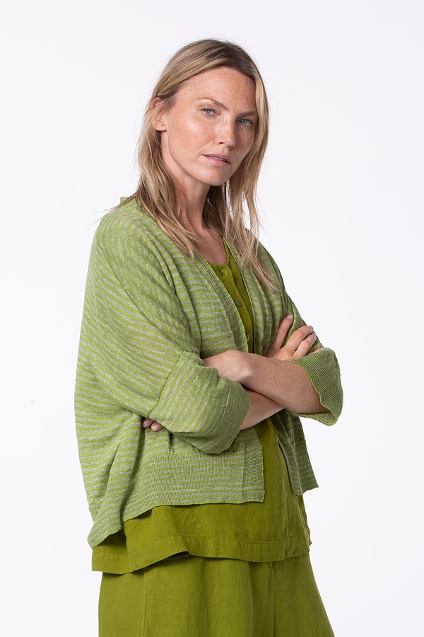 Jacke 517 - Reines Leinen - 750MATCHA - 10250113019
