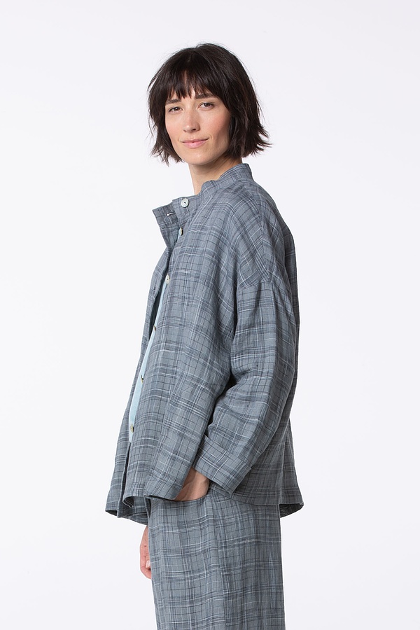 Jacke 519 - Space Dye' Leinenkaro - 520VAPOUR - 10250110122