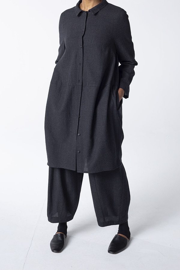 Jacket Bajaa / Mini-Check Wool 990BLACK