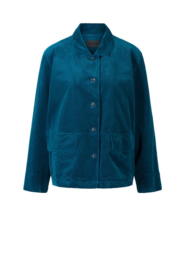 Jacket Gloow 318 / Cotton cord with stretch content 562TEAL