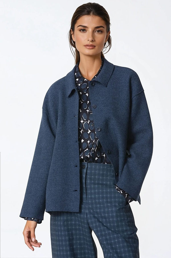 Jacket 306 - OSKA premium Boiled wool - 580BLUE - 10230710046