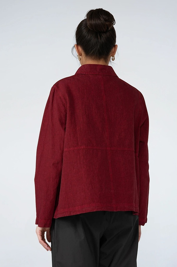 Jacket 514 - Linen Cotton Houndstooth - 350DAHLIA - 10250110092