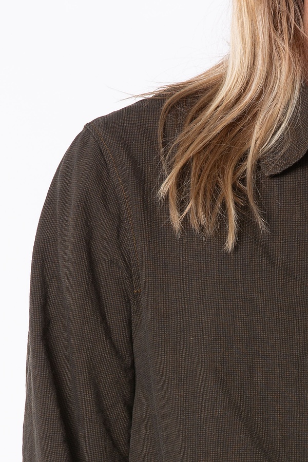 Jacket 514 - Linen Cotton Houndstooth - 780IVY - 10250110092