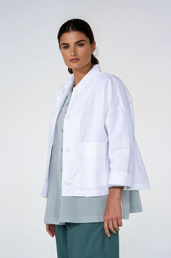 Jacket 515 - Cotton Linen Twill - 100WHITE - 10250110093