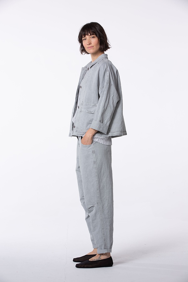 Jacket 515 - Cotton Linen Twill - 912GLASS - 10250110093