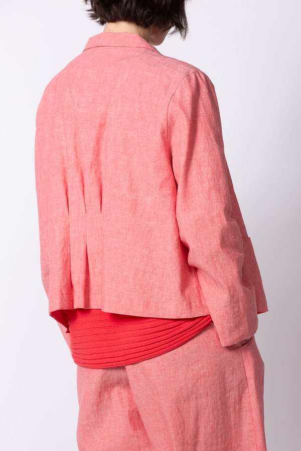Jacket 516 - Linen Cotton Chambray - 350DAHLIA - 10250110094
