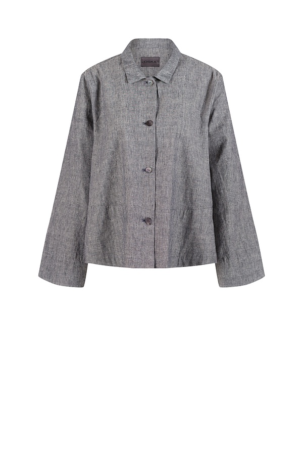 Jacket 516 - Linen Cotton Chambray - 490NAVY - 10250110094
