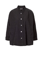 Jacket Reichly / Cotton - Double Pinstripe 990BLACK