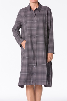 Jurk 324 - Tencel ™ Lyocell - katoenmix - 970ASPHALT - 10230710124