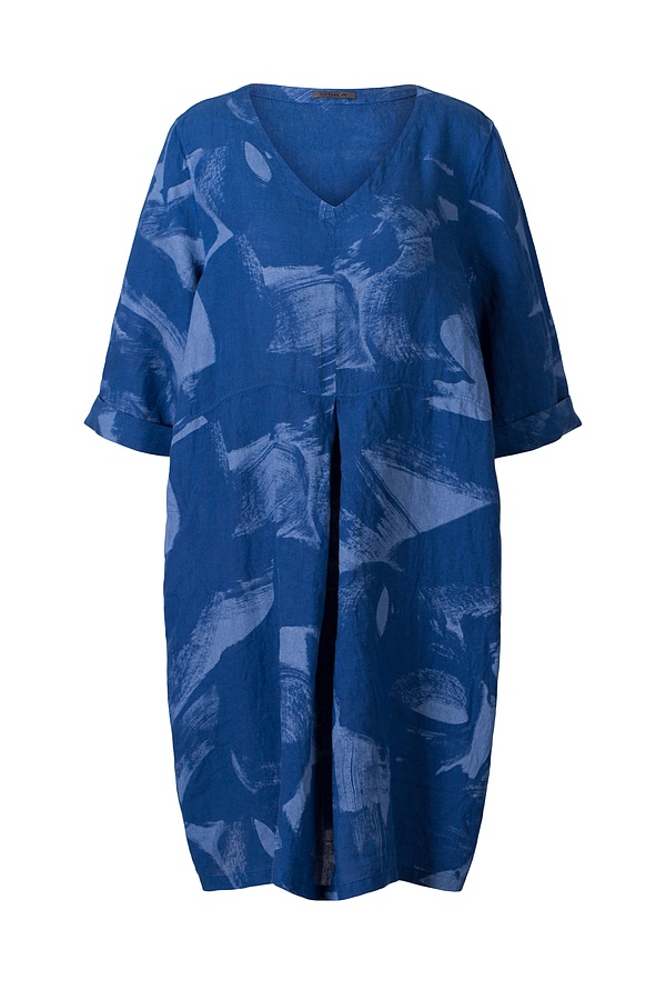 Jurk 330 - 100% Linnen - 460AZURE - 10230110148
