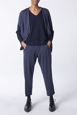 Kalhoty 118 wash - Japanese Boiled Wool - 490NAVY - 10210710063