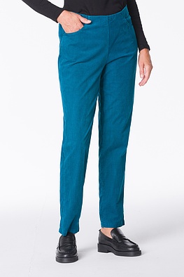 Kalhoty 308 - Cotton cord with stretch content - 562TEAL - 10230710038