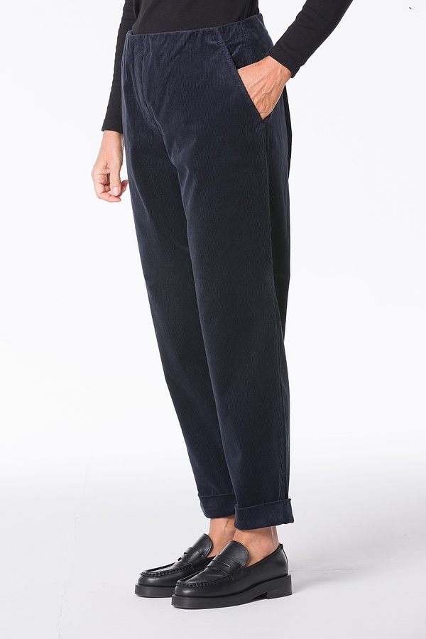 Kalhoty 309 - Cotton cord with stretch content - 490NAVY - 10230710039