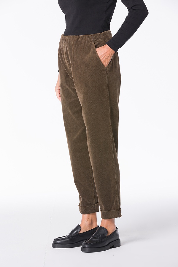 Kalhoty 309 - Cotton cord with stretch content - 862BARK - 10230710039