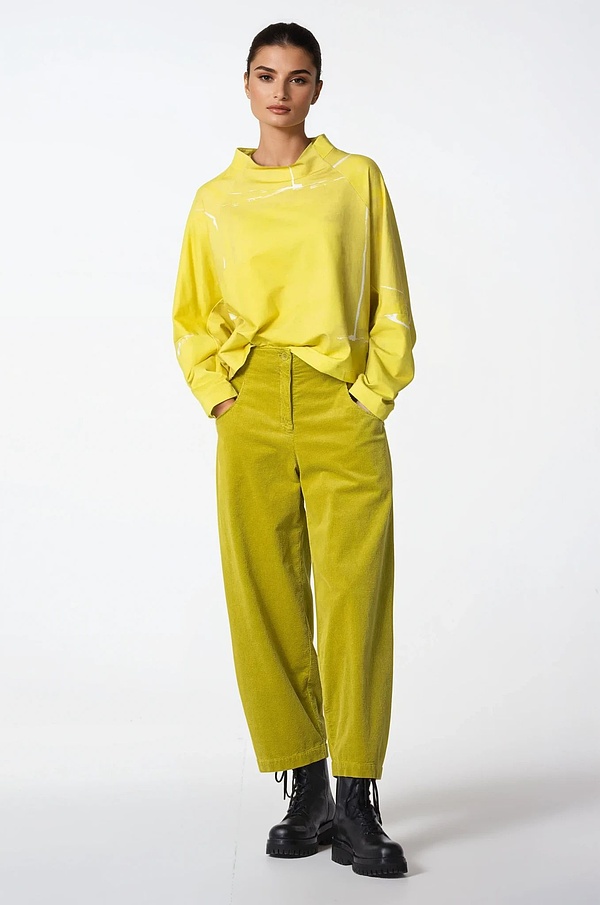 Kalhoty 314 - Cotton cord with stretch content - 142YELLOW - 10230710051