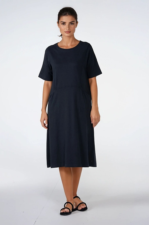 Kleid 512 - Hanf- und Bio-Baumwolljersey - 990BLACK - 10250110052