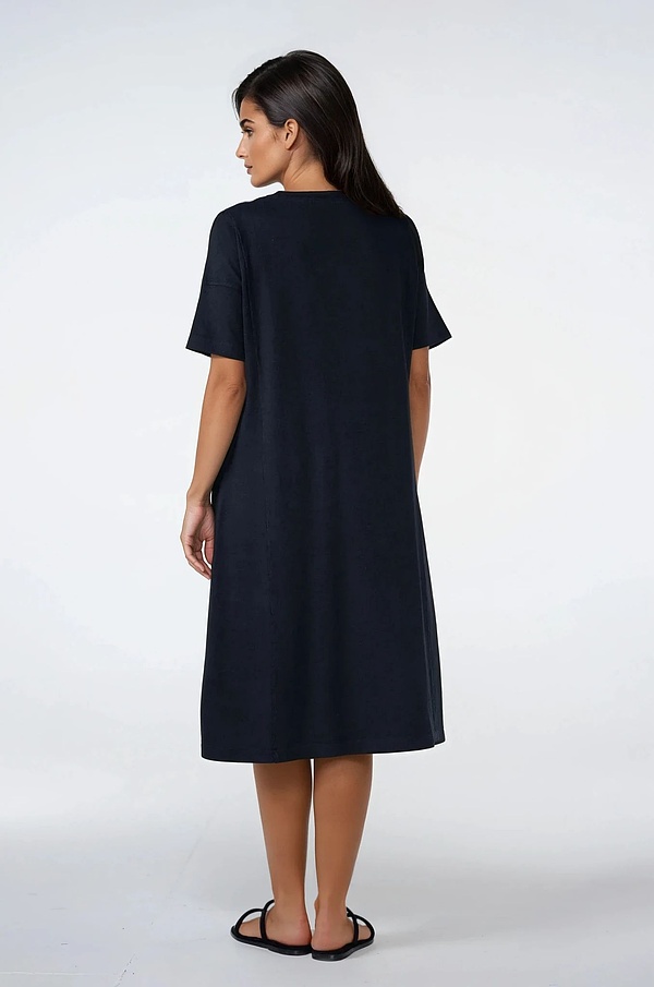Kleid 512 - Hanf- und Bio-Baumwolljersey - 990BLACK - 10250110052