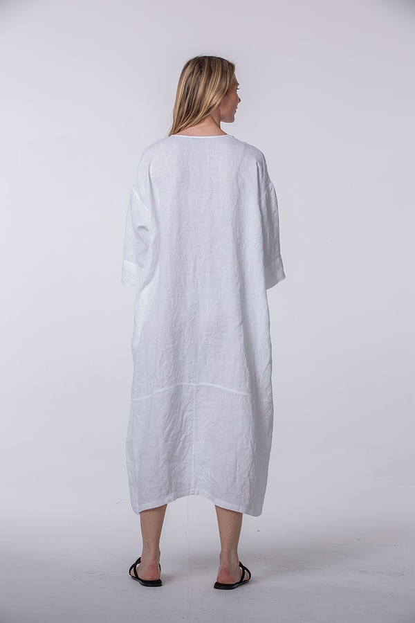 Kleid 513 - Reines Leinen - 103WHITE - 10250110053