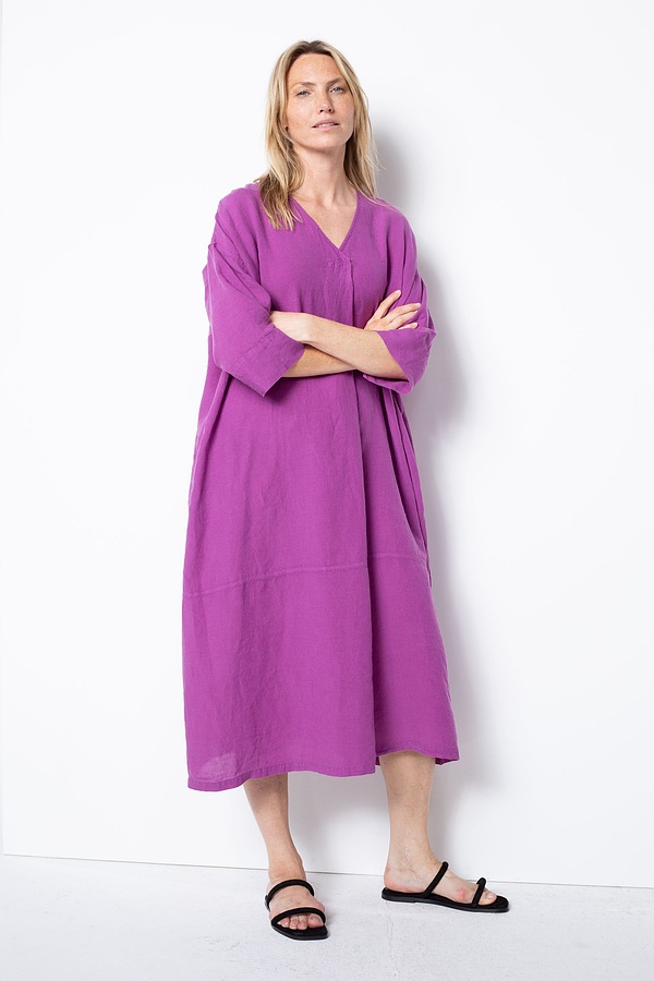 Kleid 513 - Reines Leinen - 370PURPLE - 10250110053