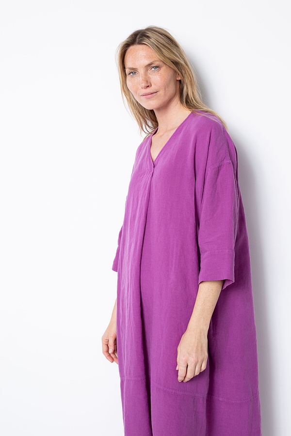 Kleid 513 - Reines Leinen - 370PURPLE - 10250110053
