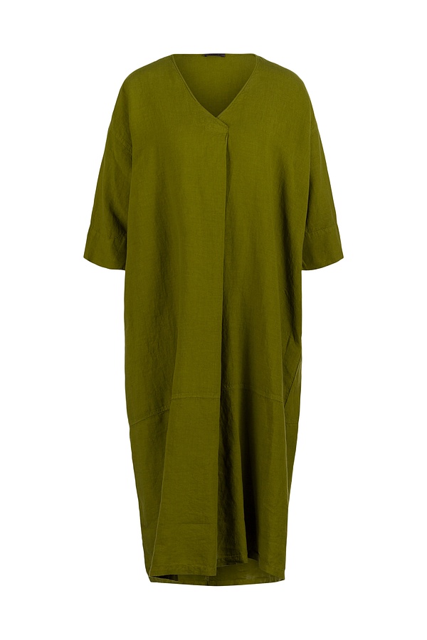Kleid 513 - Reines Leinen - 750MATCHA - 10250110053