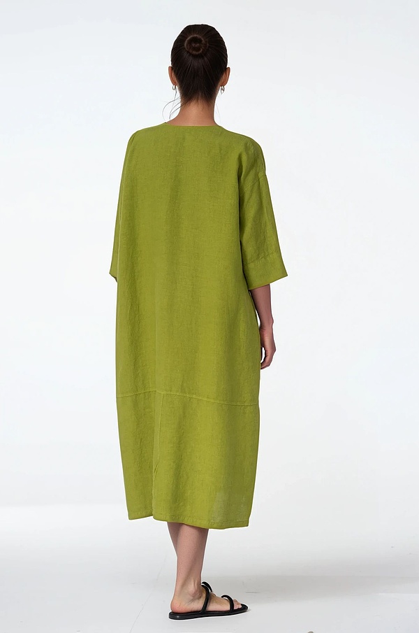 Kleid 513 - Reines Leinen - 750MATCHA - 10250110053