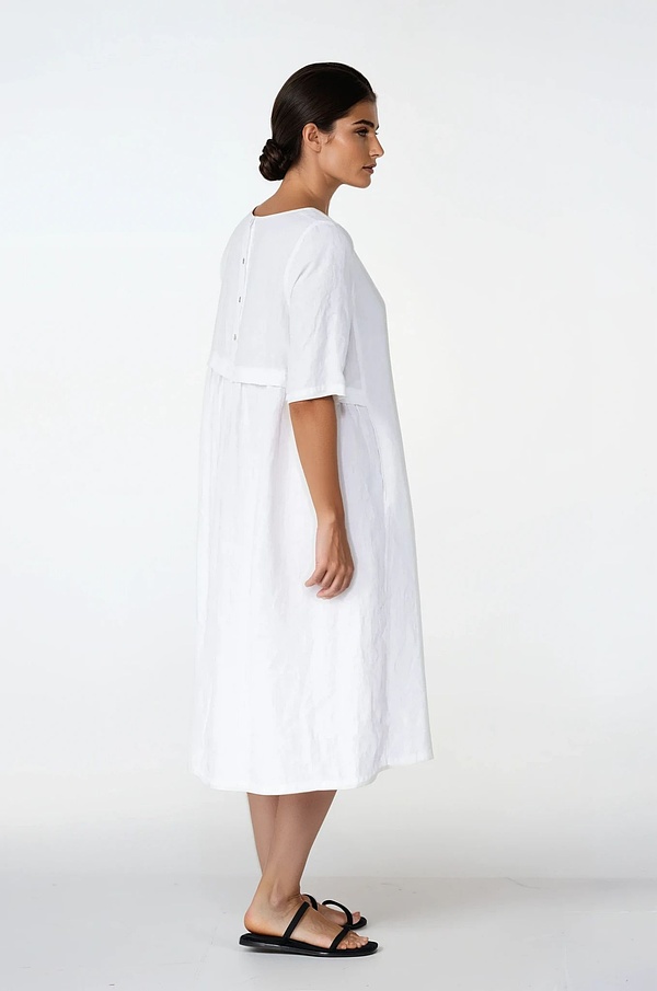 Kleid 514 - Reines Leinen - 103WHITE - 10250110054