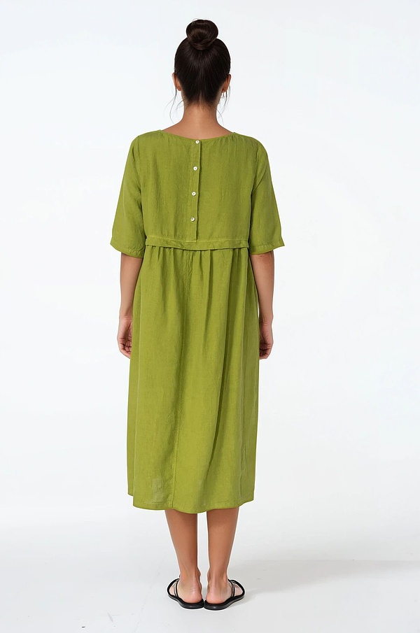 Kleid 514 - Reines Leinen - 750MATCHA - 10250110054