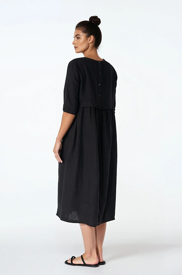 Kleid 514 - Reines Leinen - 990BLACK - 10250110054