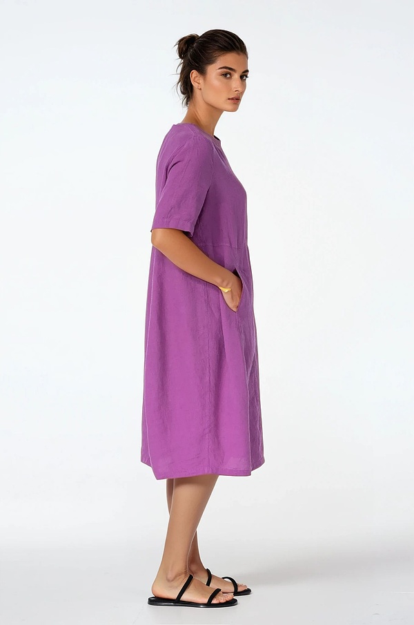 Kleid 519 - Reines Leinen - 370PURPLE - 10250110081