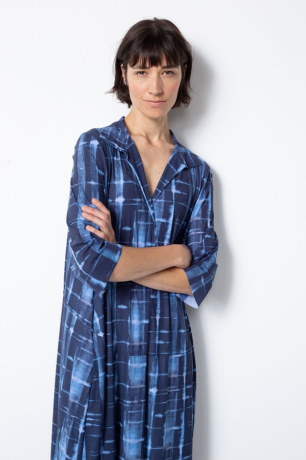 Kleid 526 - Ultraleichter Techno-Stretch mit Shibori-Druck - 440HEAVEN - 10250110119
