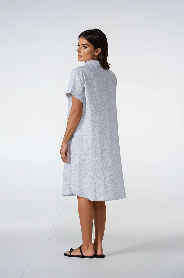 Kleid 529 - Space Dye' Leinen - 910GLASS - 10250110128