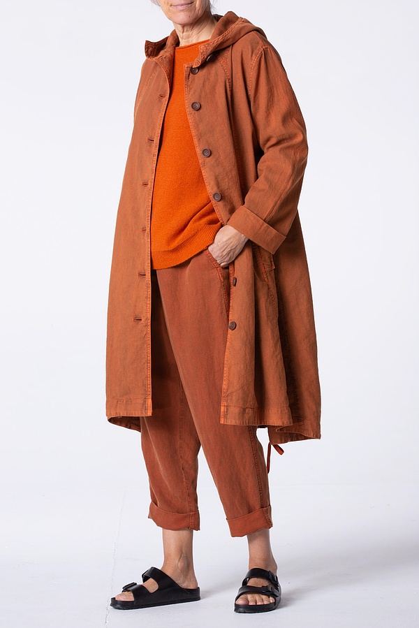 Coat Griett / Cotton-Linen Blend 252HENNA