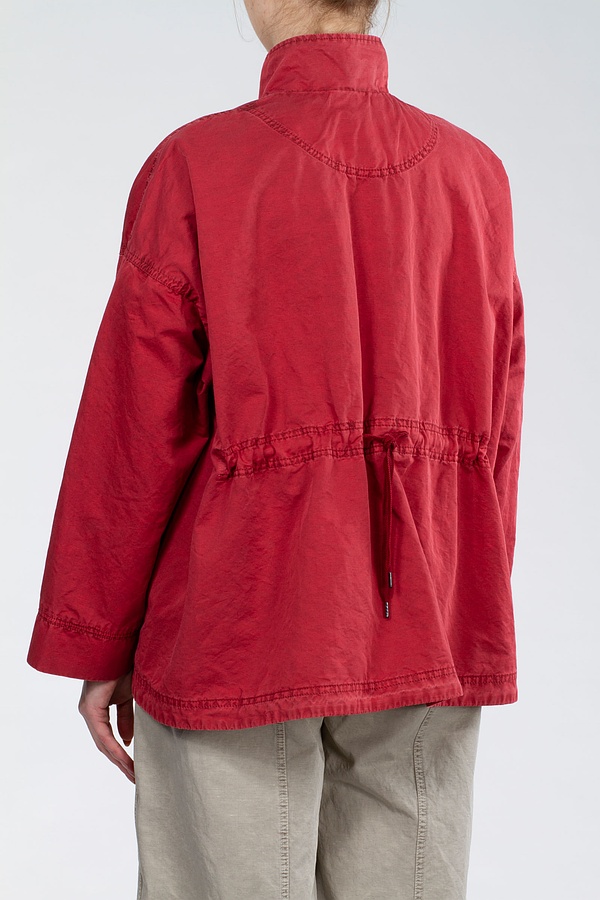 Outdoor jacket 102 - Cotton-Linen-Blend - 352CHERRY - 10210110129