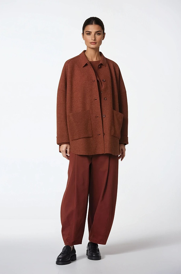 Outdoor jacket 301 - OSKA premium Boiled wool - 260RUST - 10230710066