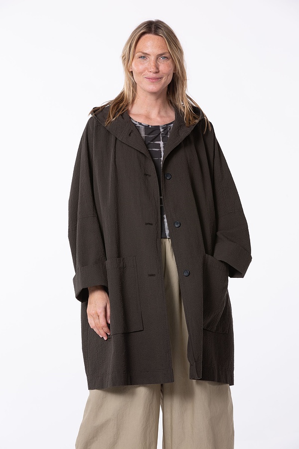 Outdoor jacket 502 wash - Seersucker with Delavé Look - 790TEAK - 10250110110