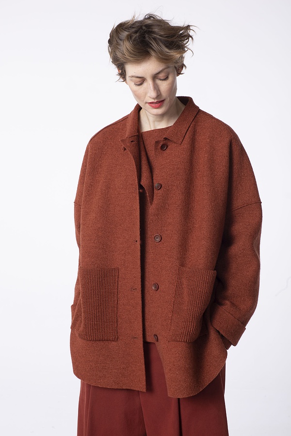 Outdoorjacket Luhis 301 / OSKA premium Boiled wool 260RUST