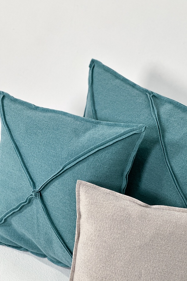 Pillow 50x50 mit Nähten - 630TURQUOISE - 91825230006