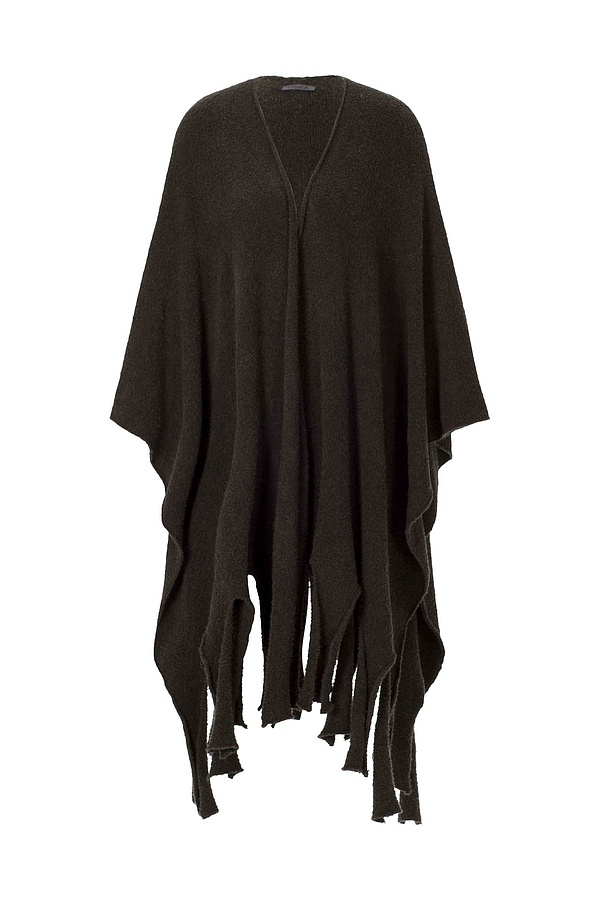 Poncho 201 - Bouclé Cotton Blend - 770FOREST - 10220713033