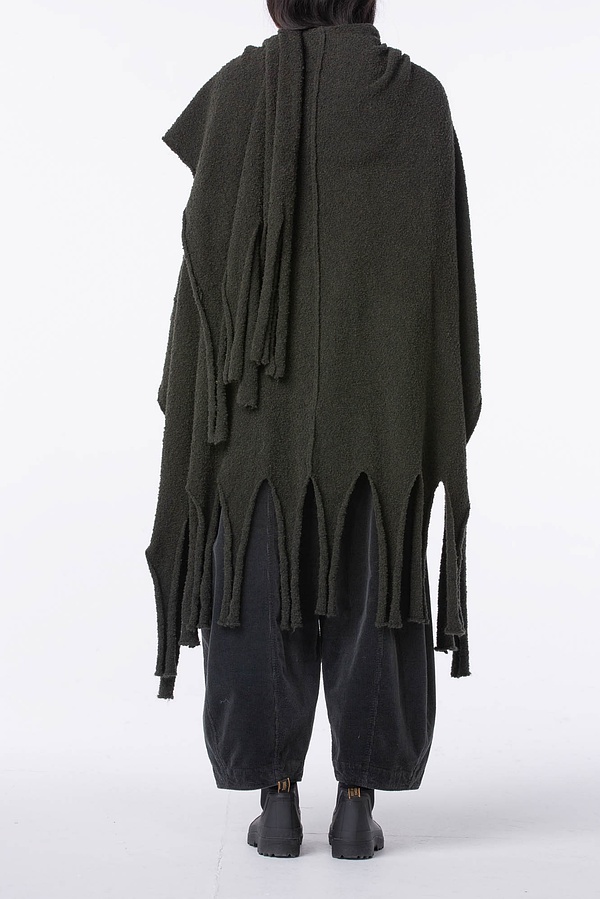 Poncho 201 - Bouclé Cotton Blend - 770FOREST - 10220713033