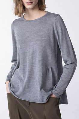 Pullover 120 - 100% Merino Wool - 940SILVER - 10210713023