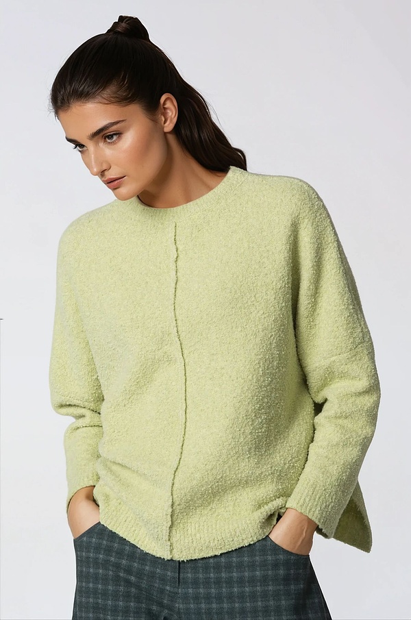 Pullover 314 - Bouclé cotton mixture - 110STRAW - 10230713011