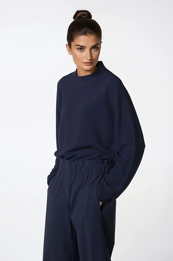 Pullover 315 - 100% merino wool - 490NAVY - 10230713013