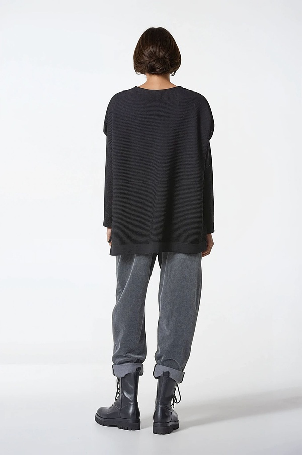 Pullover 316 - 100% merino wool - 990 BLACK - 10230713014