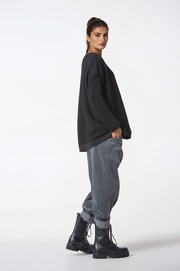 Pullover 316 - 100% merino wool - 990 BLACK - 10230713014
