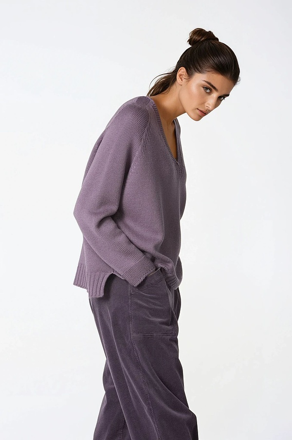 Pullover 320 - 100% merino wool - 360LILAC - 10230713019