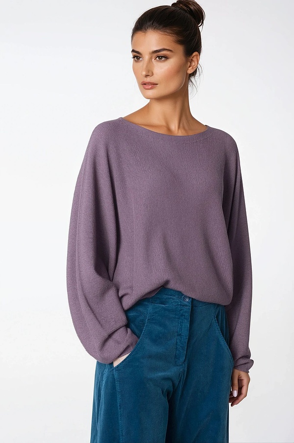 Pullover 323 - 100% merinowol - 360LILAC - 10230713023